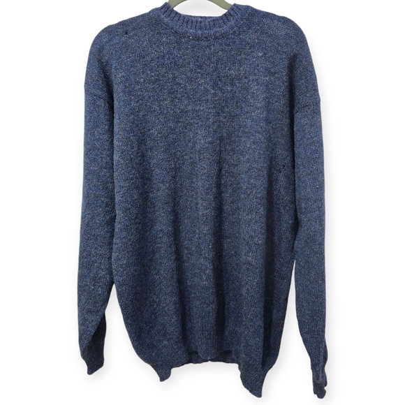 Rag Merchant Other - Rag Merchant 100% lambswool blue knit sweater mens size L GUC